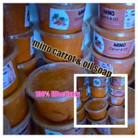 Original Mino wedding secret carrot & oil lightening soap ,is for face and body working within 2 weeks of usage, 